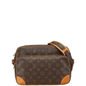 Louis Vuitton Monogram Nile Crossbody Shoulder Bag Brown Leather